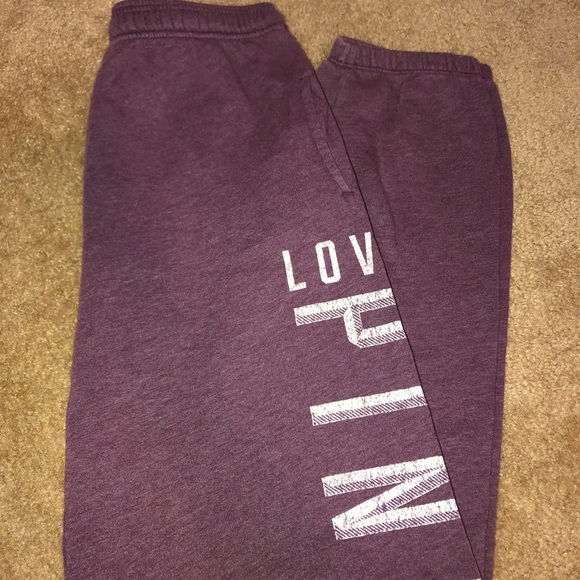 PINK Victoria's Secret Other - VS-PINK Maroon Sweatpants
